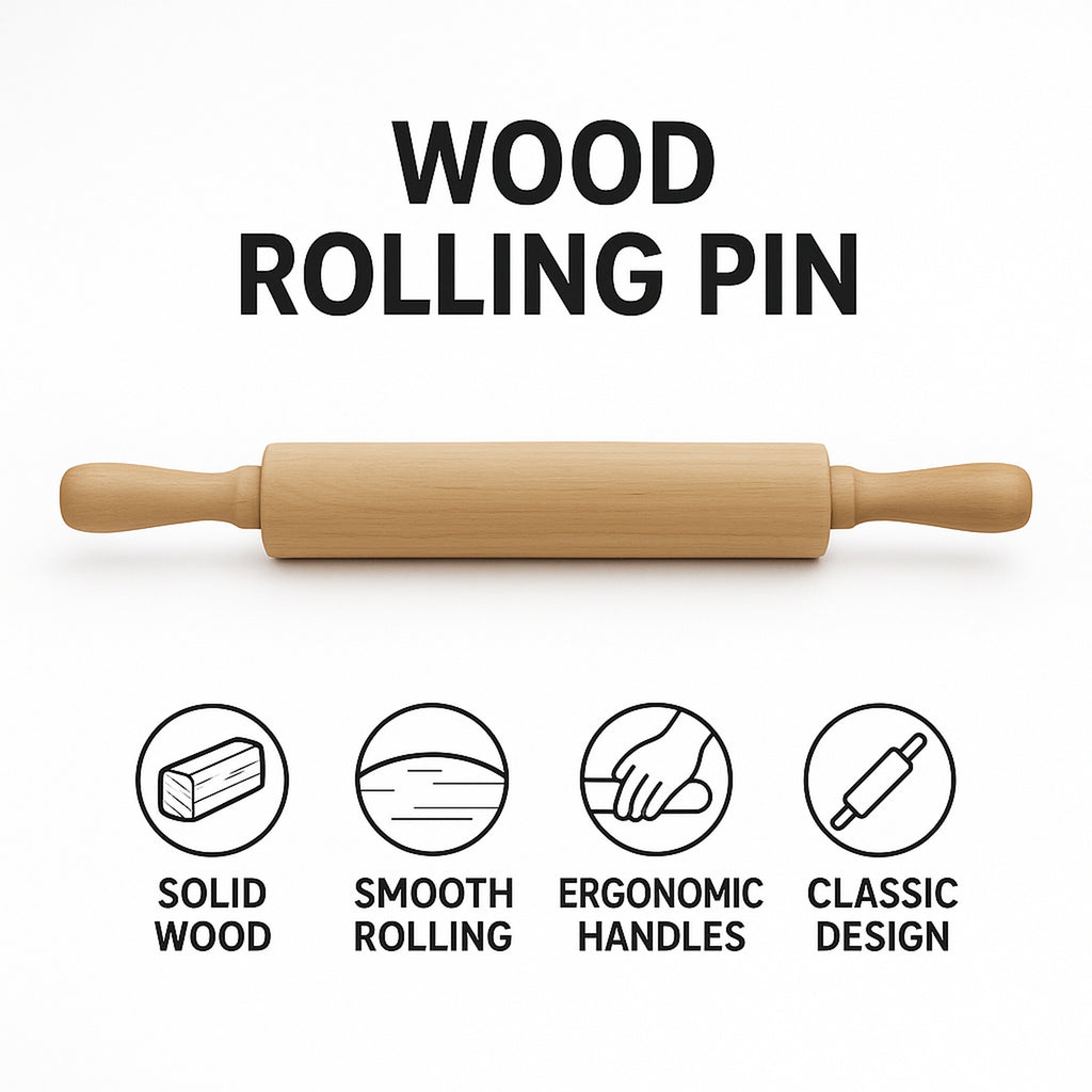 Regent Bakeware Wooden Rolling Pin