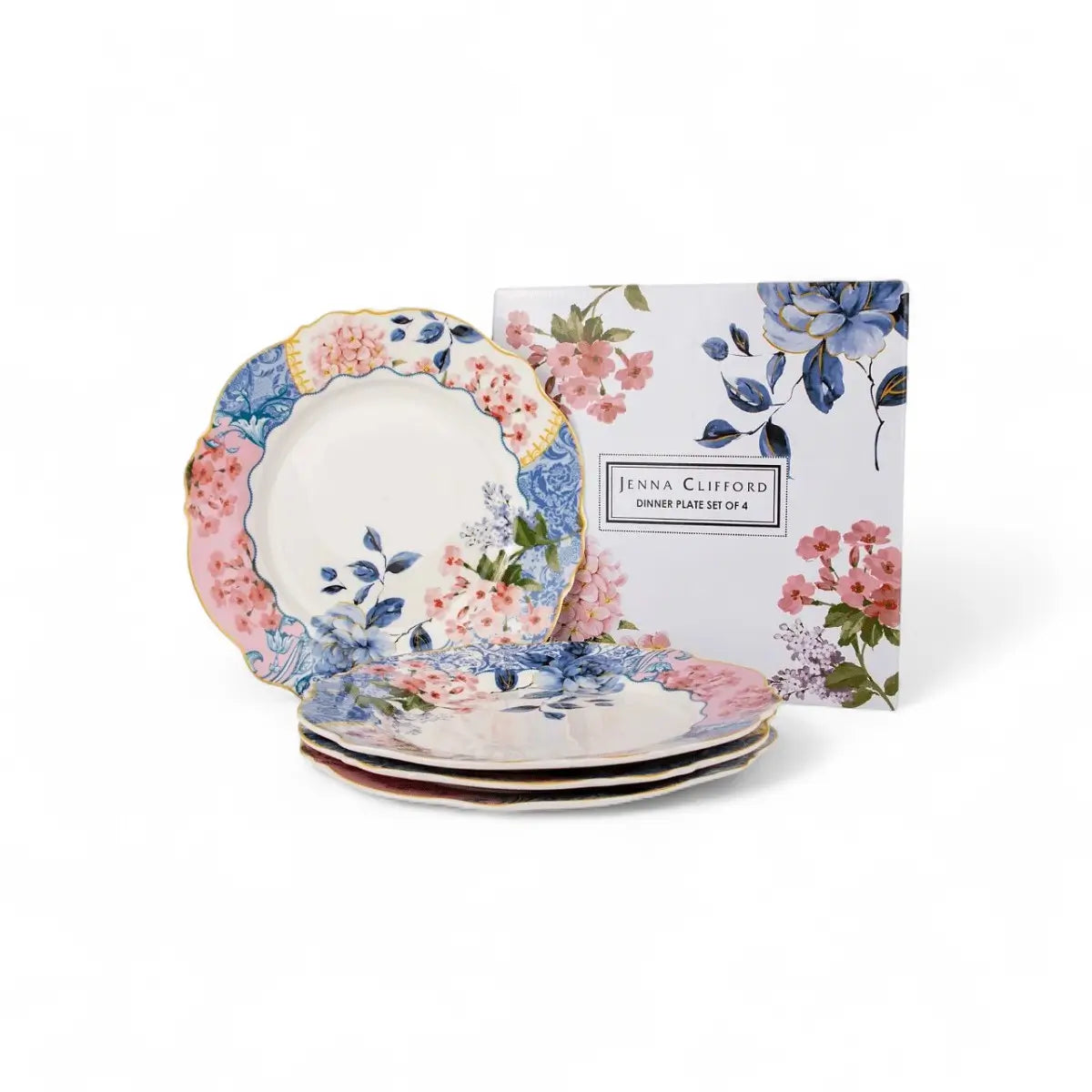 Jenna Clifford Belle Fleur Dinner Plate Set of 4