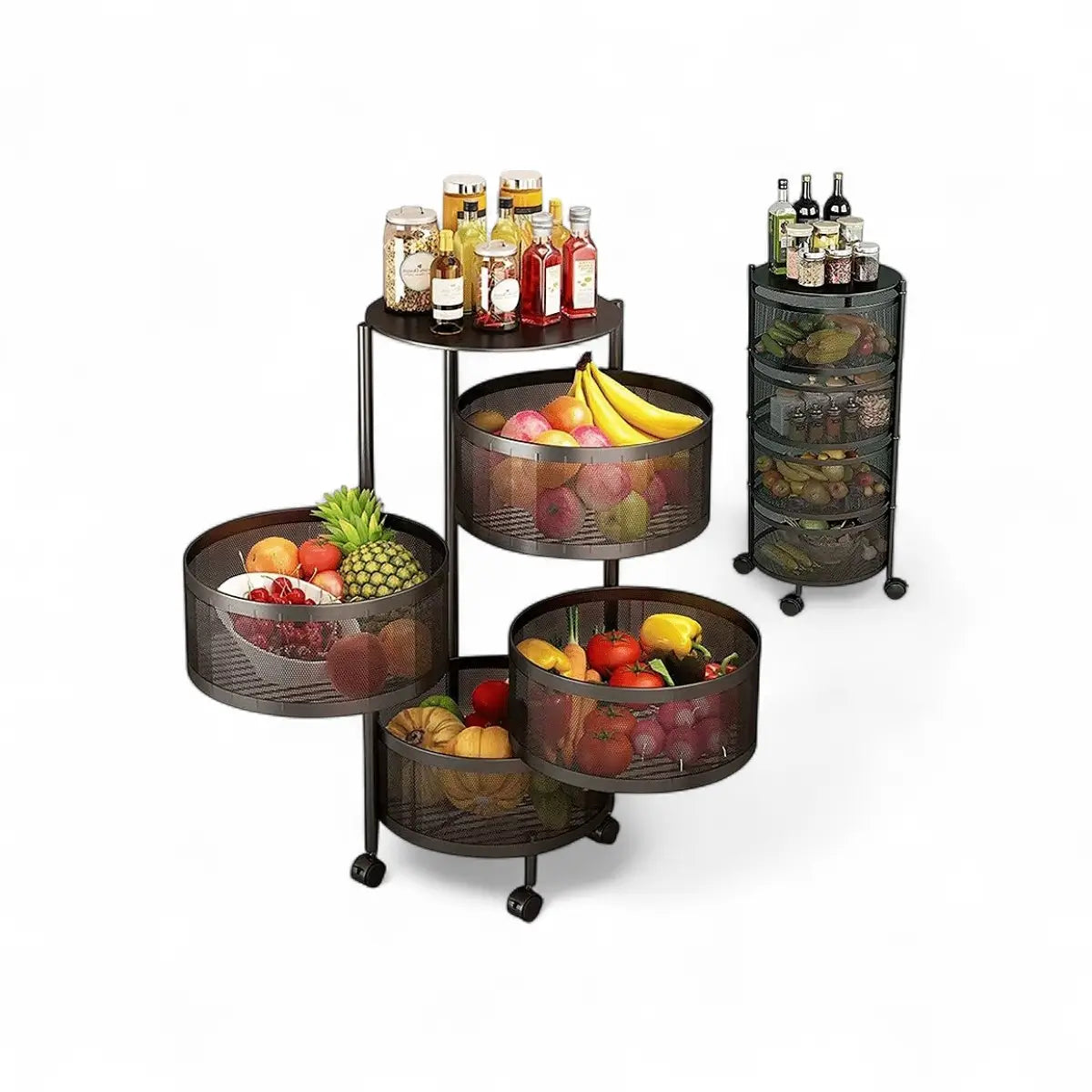 Rotating 4 Layer Vegetable Rack