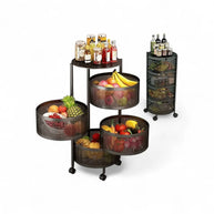 Rotating 4 Layer Vegetable Rack
