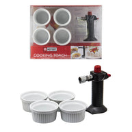 Hotery Chefs Torch With 4 Ramekins 5pce Gift Box Set