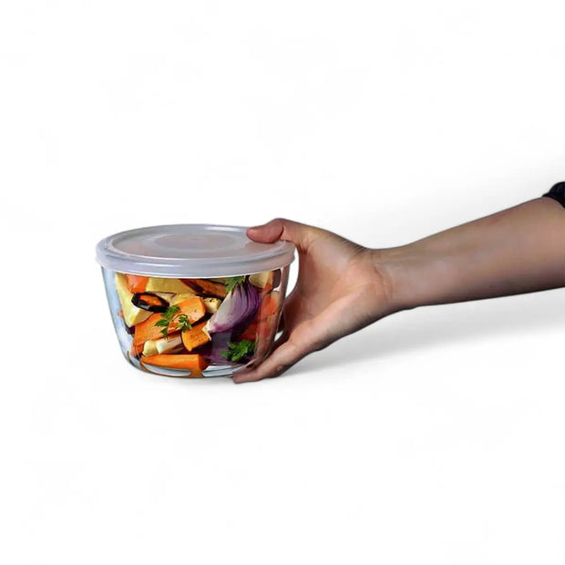 Pyrex Cook & Freeze Round Dish with Lid 1.1L