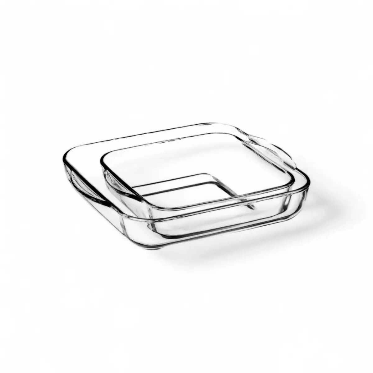 Borcam Square Tray 2 Pc Set 1040 ml + 1950 ml
