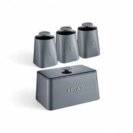 Continental Homeware Opulence Collection Bread Bin & 3pc Canister Set