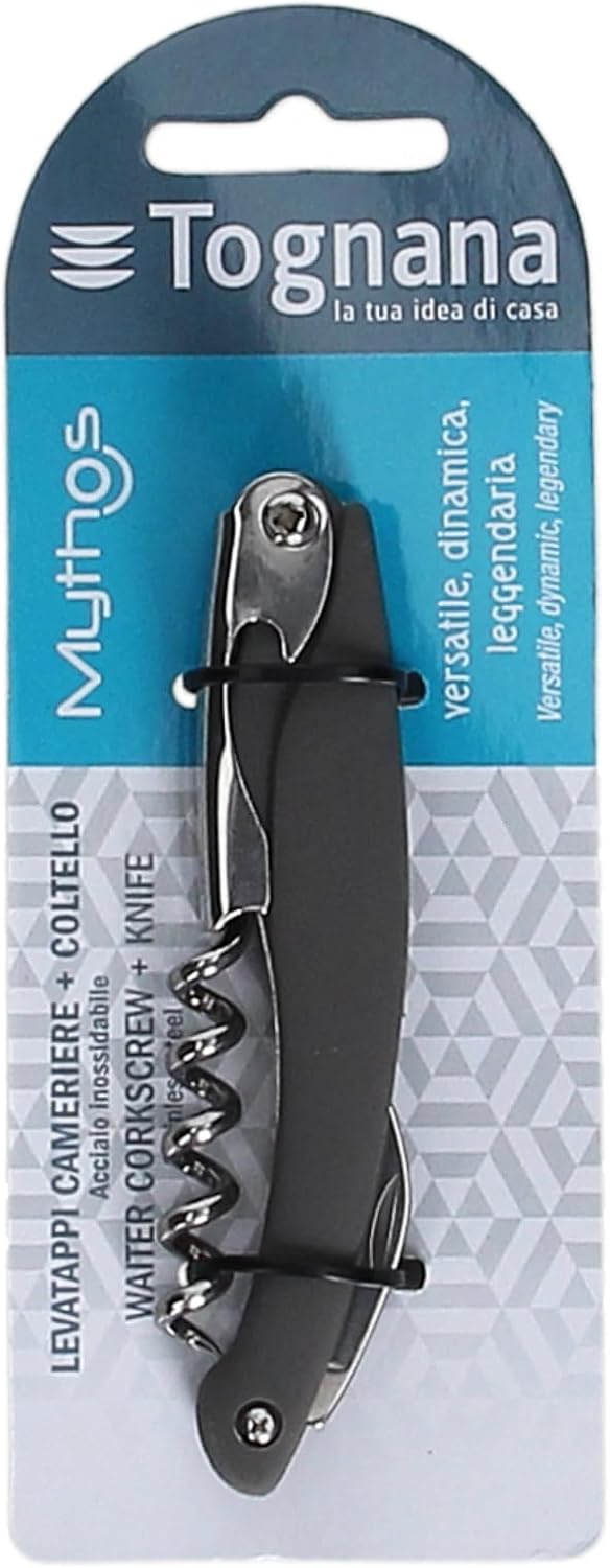 Tognana Mythos Style Waiter Corkscrew with Knife