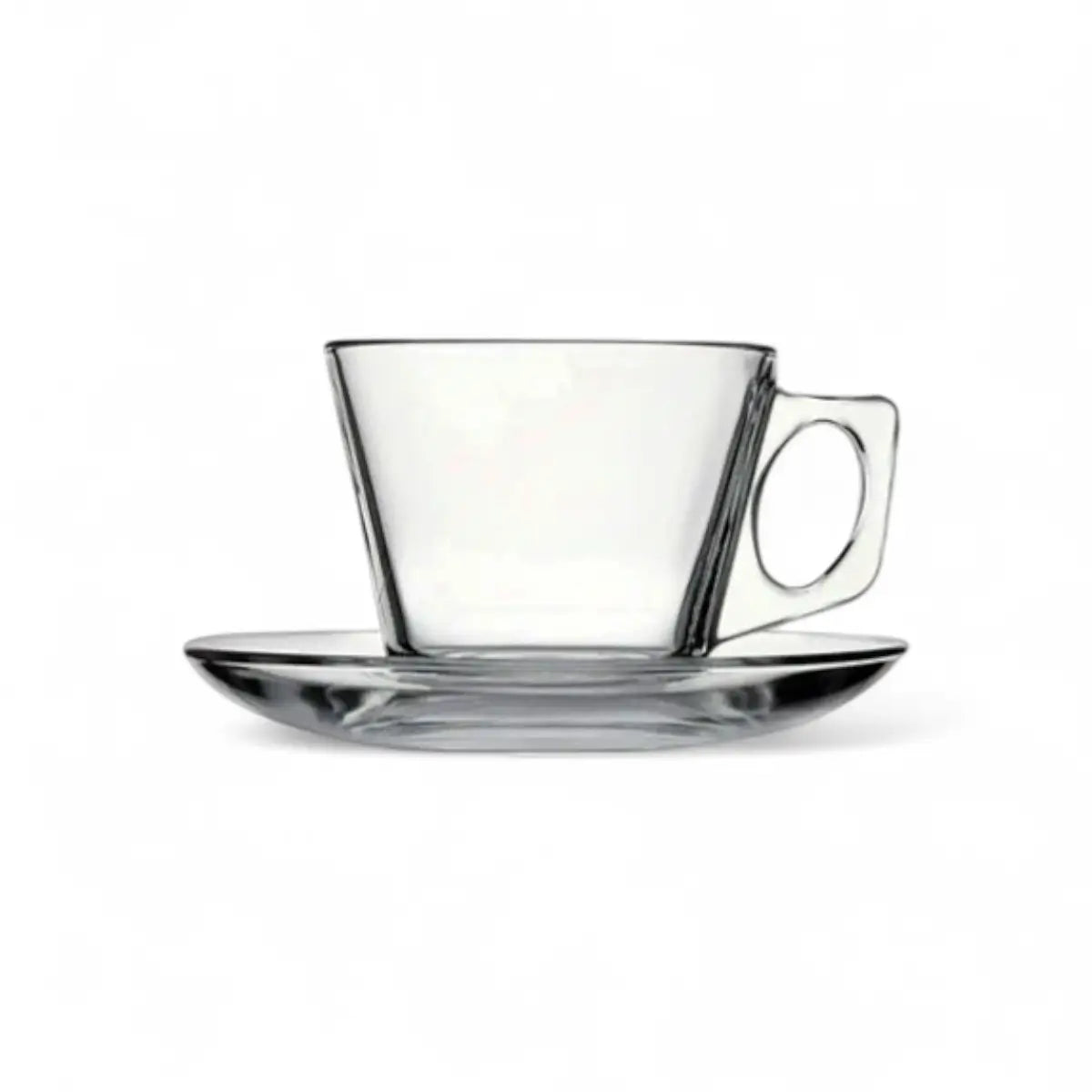 Pasabahce Vela Teacup & Saucer 195ml – Set Of 6