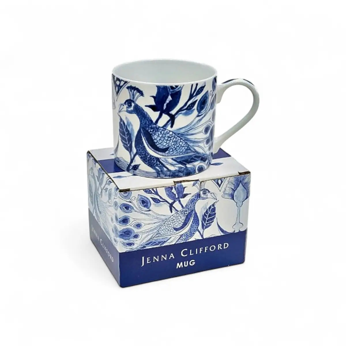 Jenna Clifford Peacock Sapphire Garden Mug