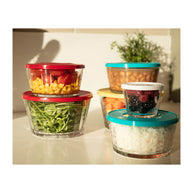 Nadir Americano Bowl With Coloured Plastic Lid