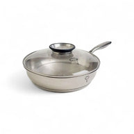 Rolux Stainless Steel Frying Pan With Glass Lid