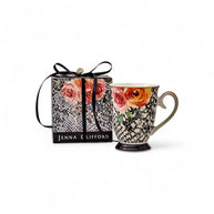Jenna Clifford Peach Rose Coffee Mug in Gift Box