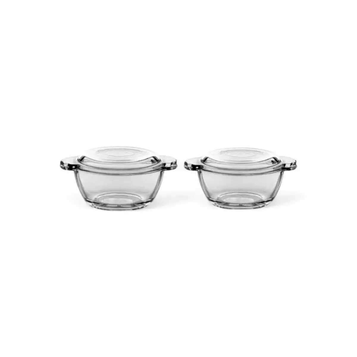 Pasabahce Basic Round Bowl With Cover 2pc