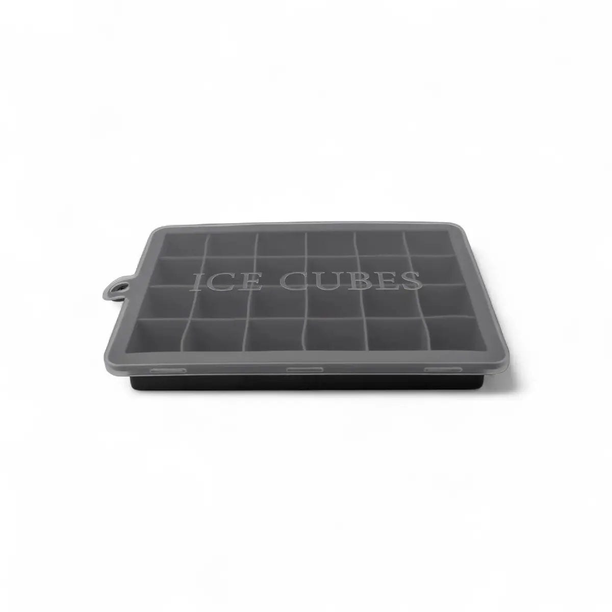 Bar Butler Grey Silicone Ice Cube Tray with lid - 24 Cube