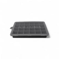 Bar Butler Grey Silicone Ice Cube Tray with lid - 24 Cube