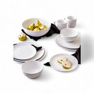 Jenna Clifford Embossed Lines Whisper White Sugar Pot