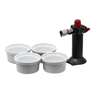 Hotery Chefs Torch With 4 Ramekins 5pce Gift Box Set