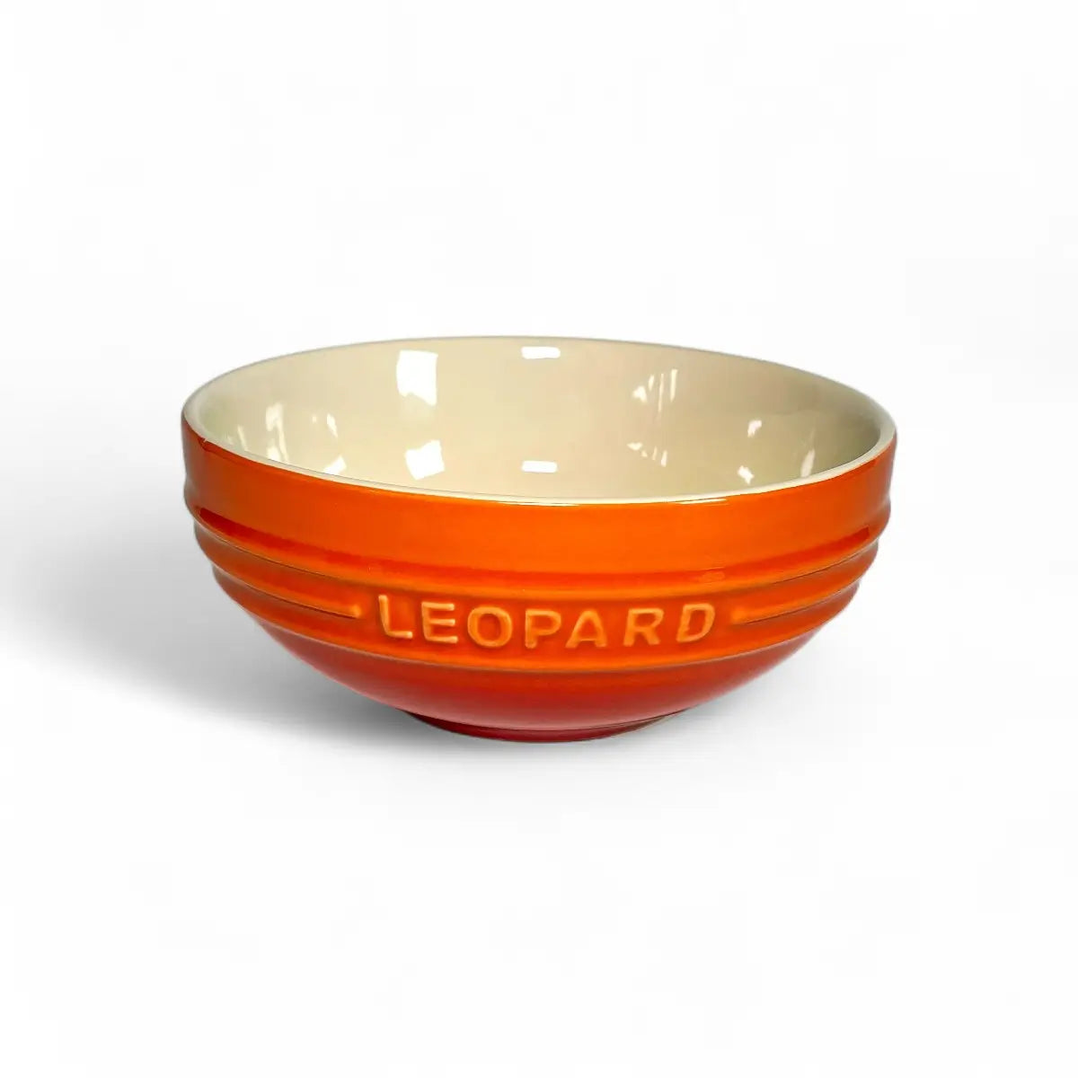 Leopard Ceramic Soup Bowl - Rainbow