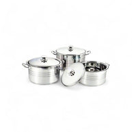 Rolux 6pc Stainless Steel Stock Pot With lid