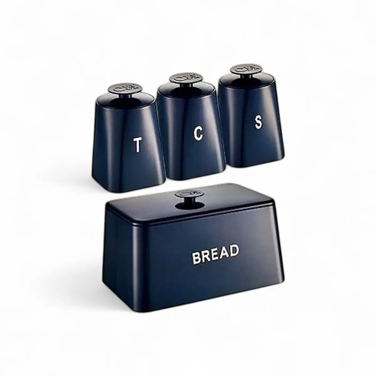 Continental Homeware Opulence Collection Bread Bin & 3pc Canister Set