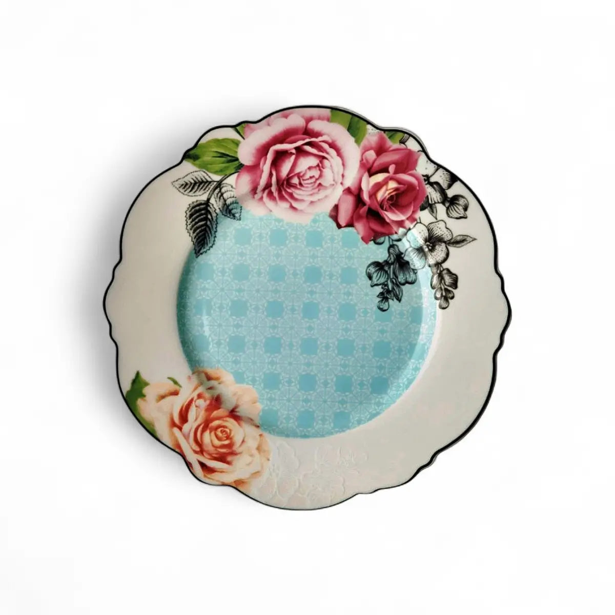 Jenna Clifford Wavy Rose Dinner Plate