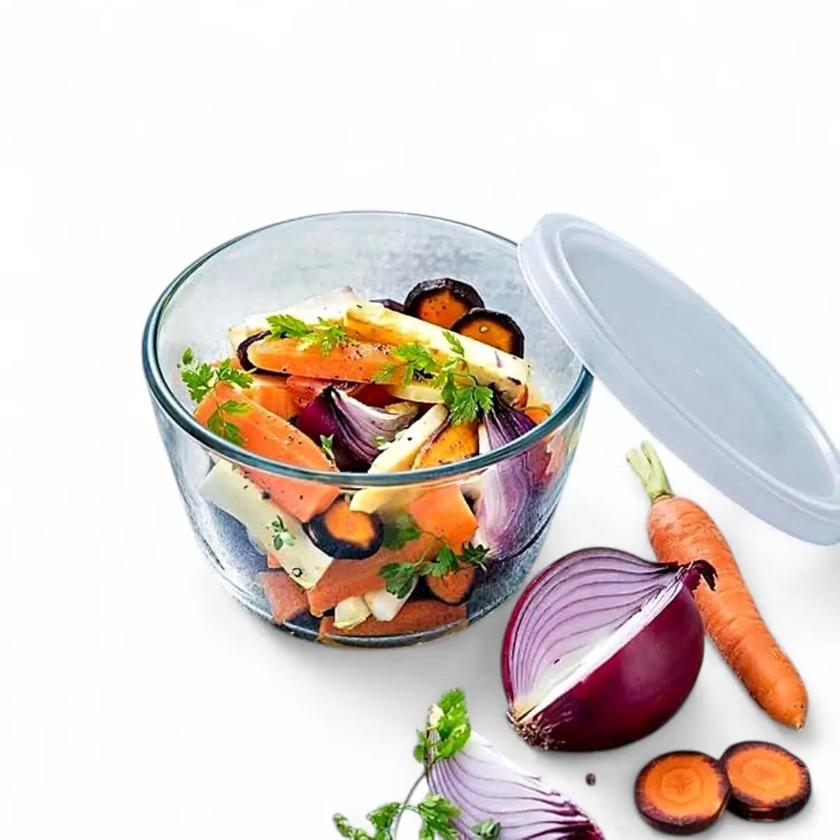 Pyrex Cook & Freeze Round Dish with Lid 600ml