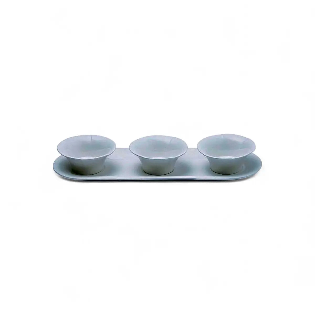 Jan Maison Blanche Plate with 3 Bowls