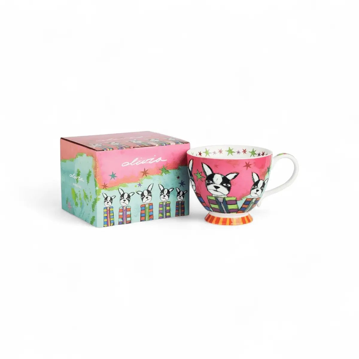 Olivia Grande Mug - Boston Terrier