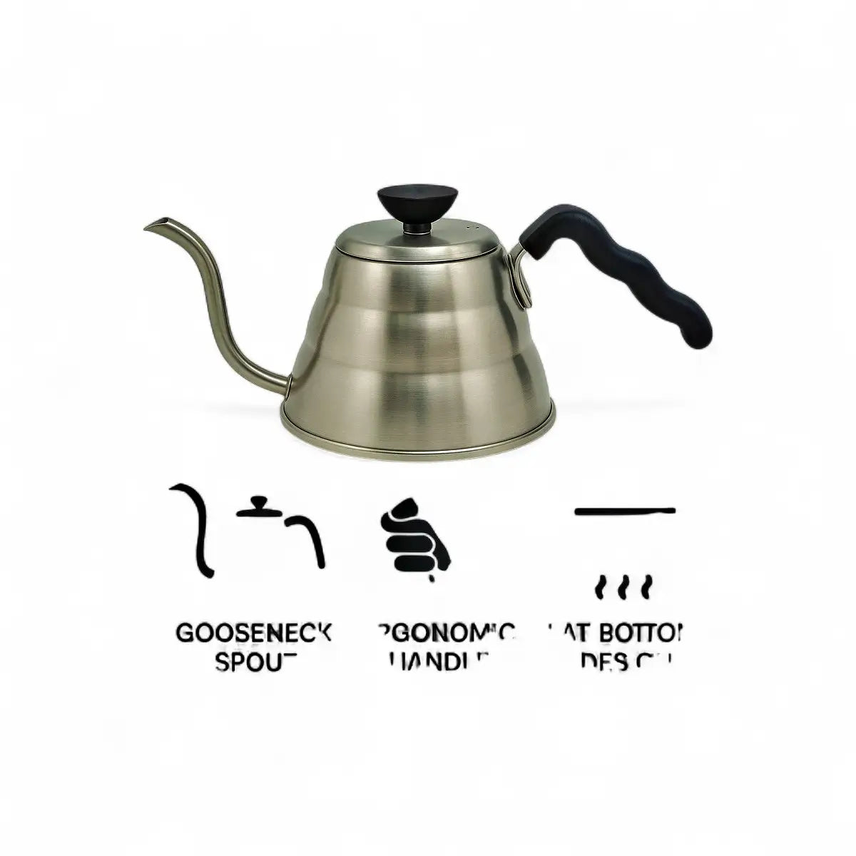 Regent Coffee Curvy Drip Pressure Kettle 1L