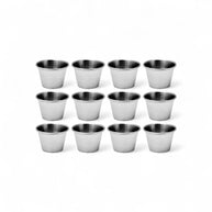 Regent Sauce Cup Stainless Steel 1 Doz, 56ml - 38x55mm Diameter