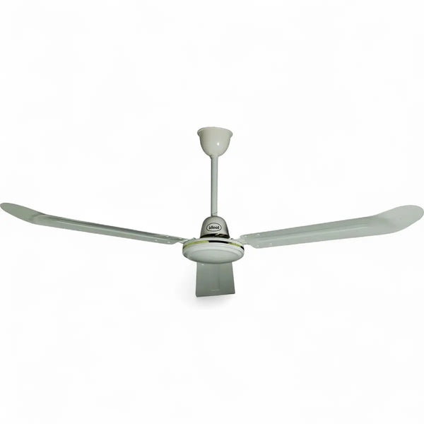 Ideal 142cm 3-Blade Industrial Ceiling Fan - White