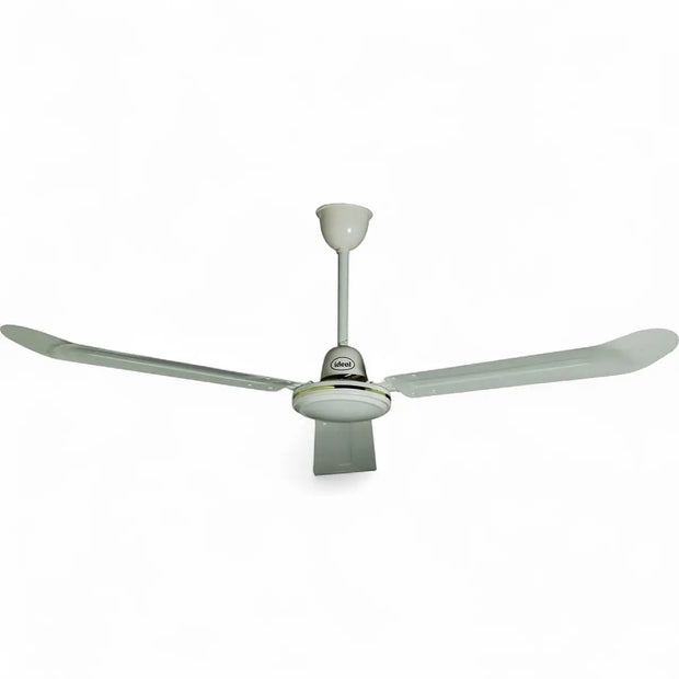Ideal 142cm 3-Blade Industrial Ceiling Fan - White