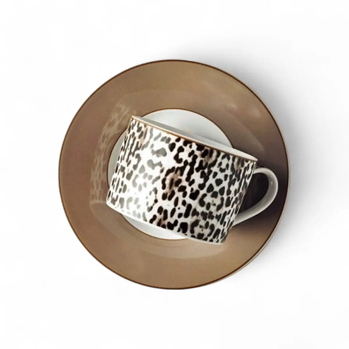 Jenna Clifford Leopard Cup & Saucer in Gift Box