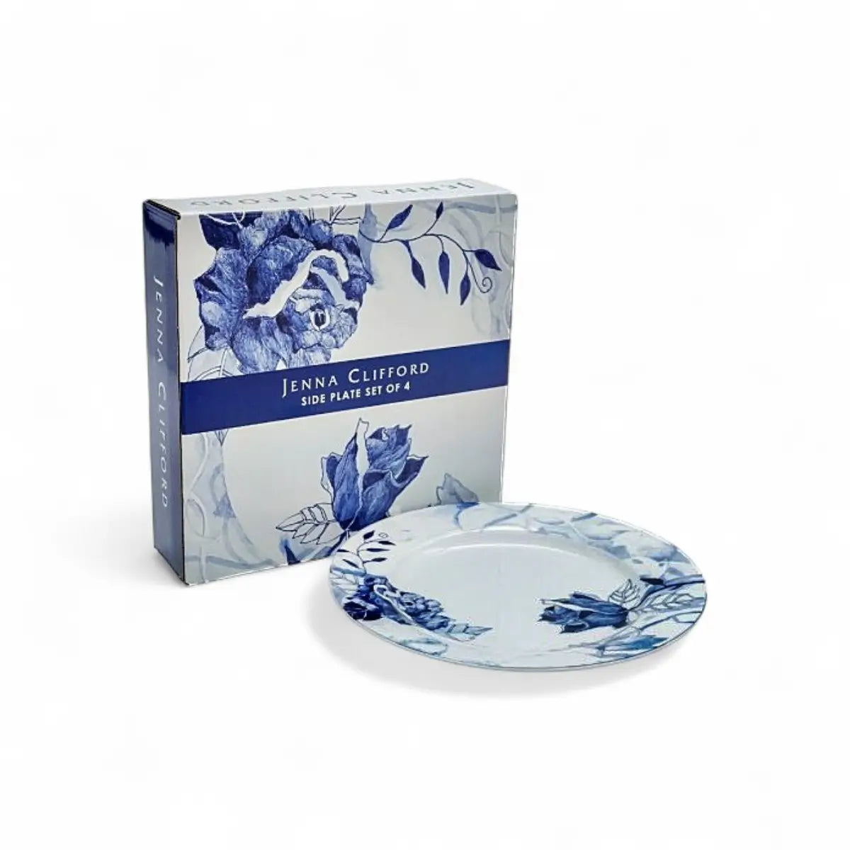 Jenna Clifford Peacock Sapphire Garden Side Plate Set of 4