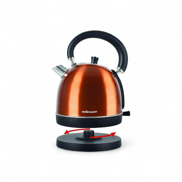 Mellerware Pack 2 Piece Set Stainless Steel Kettle And Toaster Copper