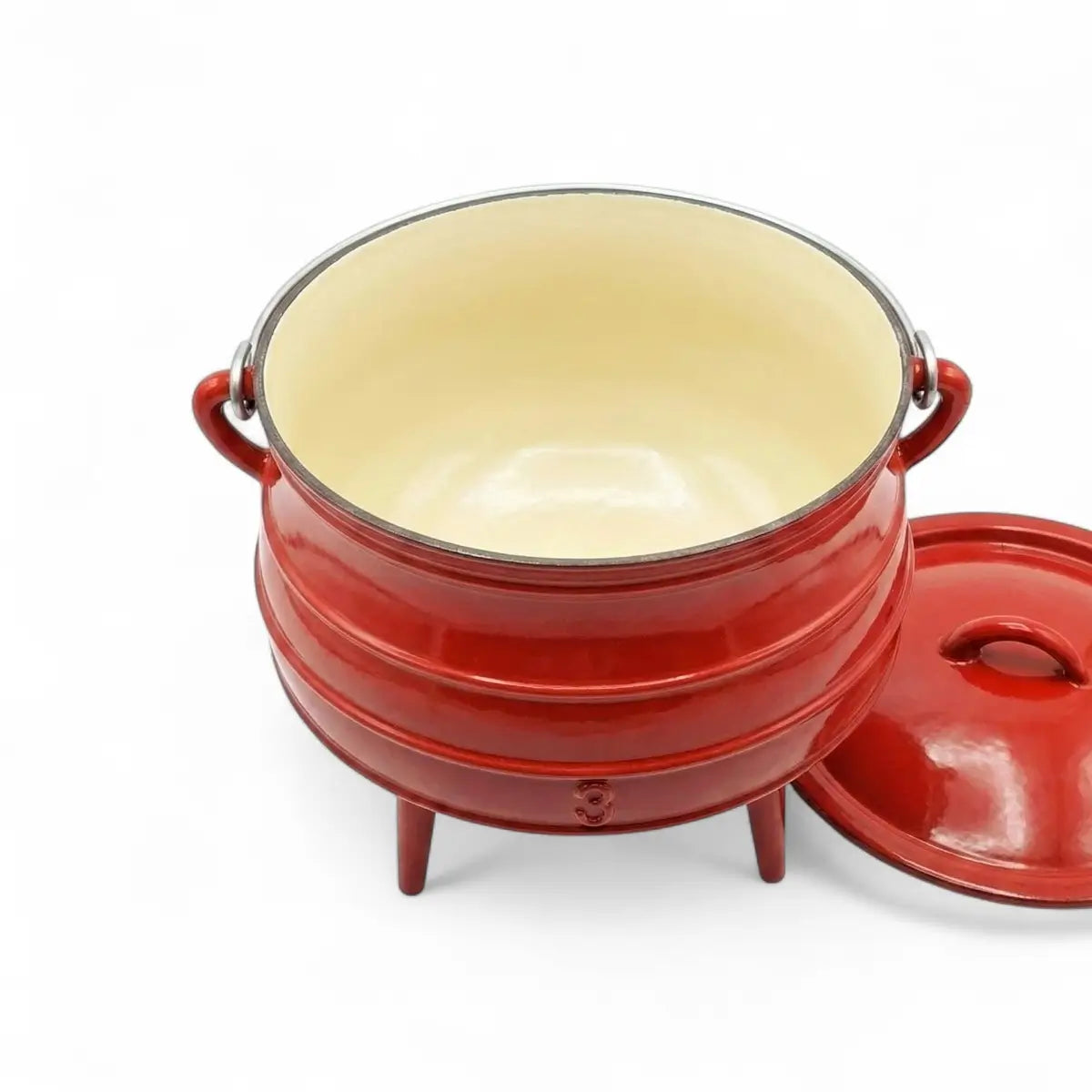 Continental Homeware 3-leg Potjie Cast Iron Pot Size 3