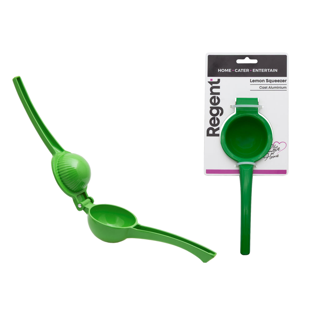 Regent Kitchen Lemon Squeezer Cast Aluminium Green (223x60x75mm Dia)