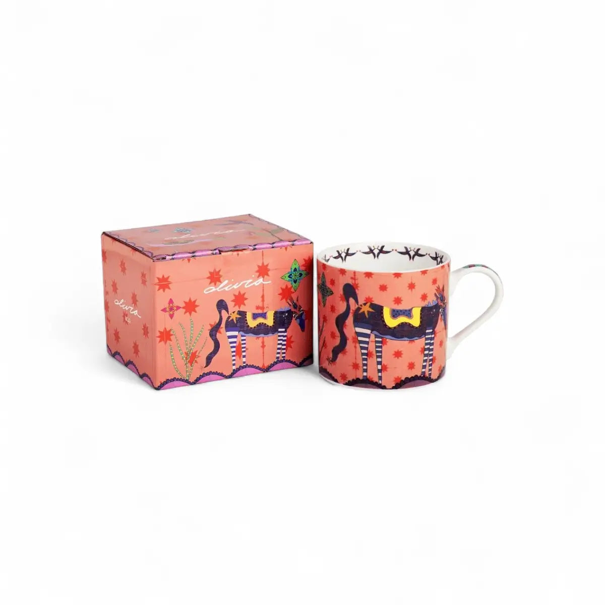 Olivia Cappuccino Mug - Horse