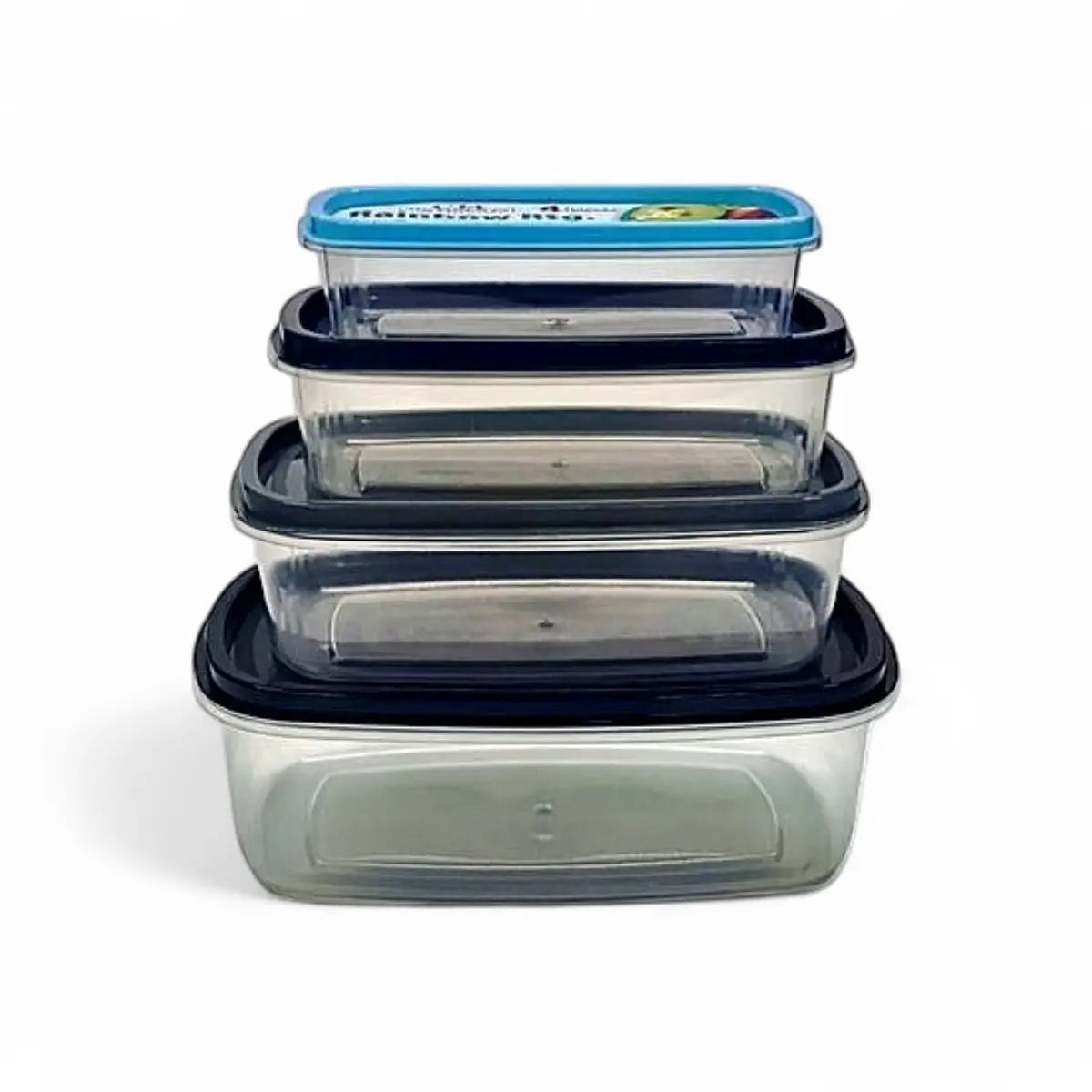 Continental Homeware 4pc Rectangular Rainbow Container Set