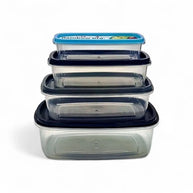 Continental Homeware 4pc Rectangular Rainbow Container Set