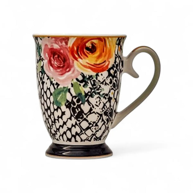 Jenna Clifford Peach Rose Coffee Mug in Gift Box