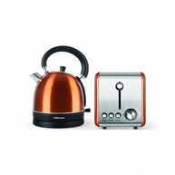 Mellerware Pack 2 Piece Set Stainless Steel Kettle And Toaster Copper