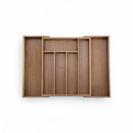 Excellent Houseware Cutlery Tray Bamboo 43cm x 35cm x6.5cmx5cm