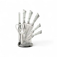 Continental Homeware Knife Set White 9pc