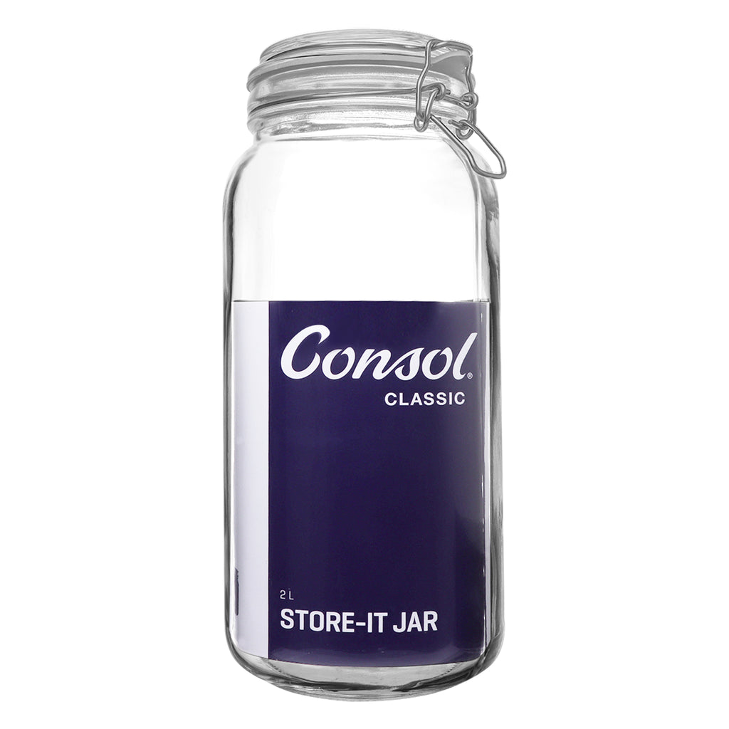 Consol Store-it Jar With Clip Top Lid