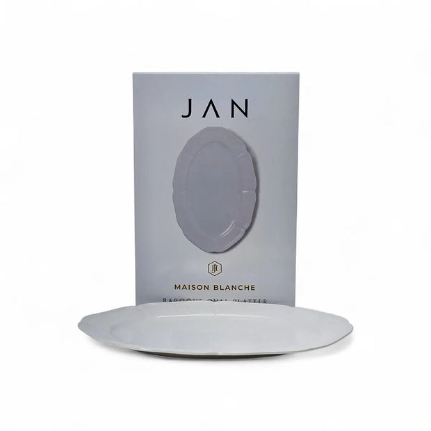 Jan Maison Blanche Baroque Oval Platter 41cm