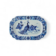 Jenna Clifford Peacock Sapphire Garden Rectangular Platter