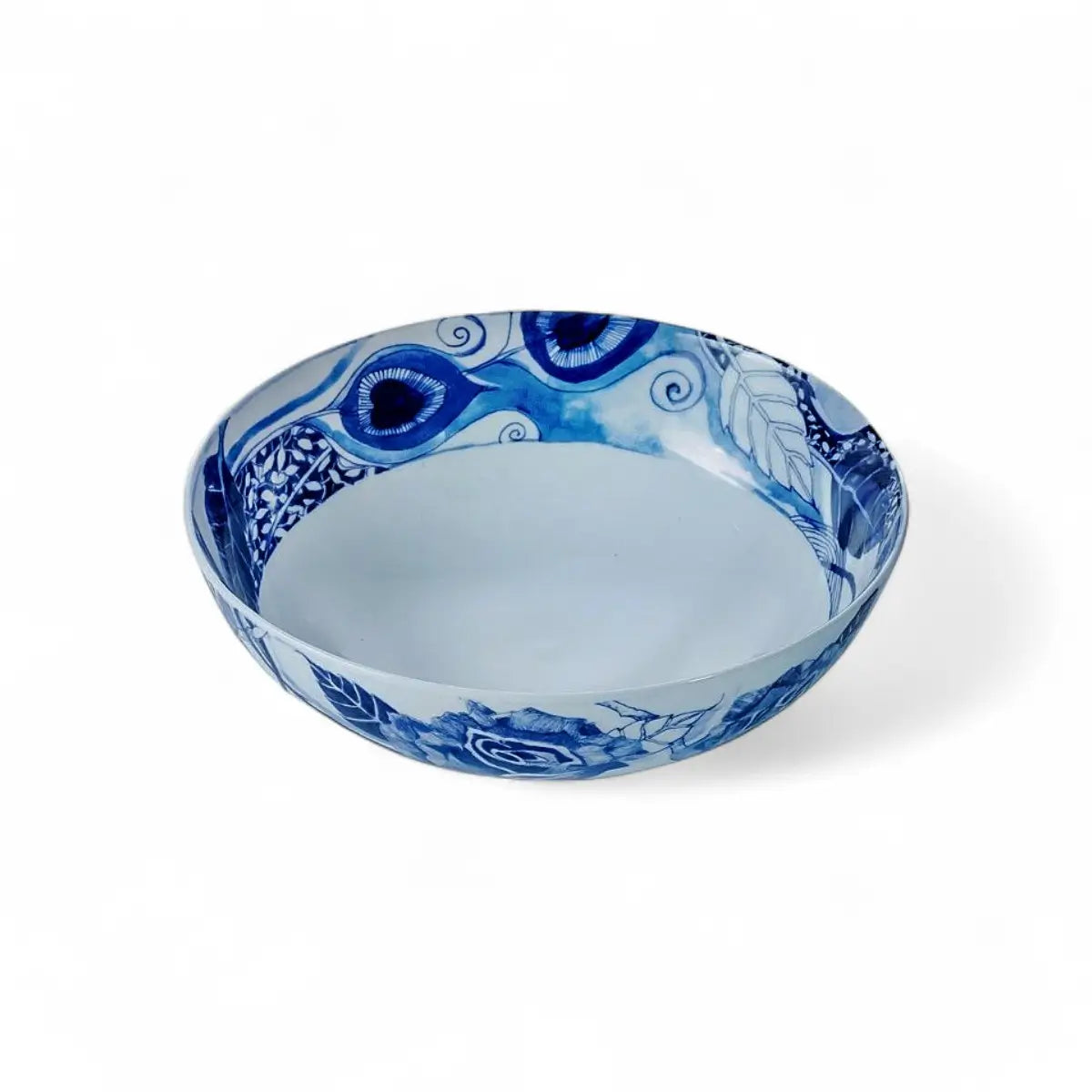 Jenna Clifford Peacock Sapphire Garden Cereal Bowl Set of 4