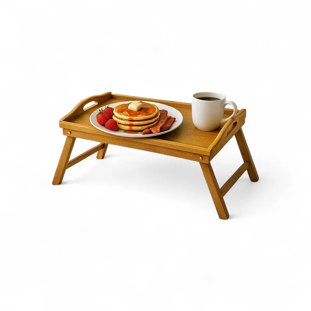 Regent Bamboo Bed Tray With Foldable Legs, (500x300x60/230mm)