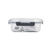 Consol Madrid Rect. 2 Division Storage Container With Clip On Lid