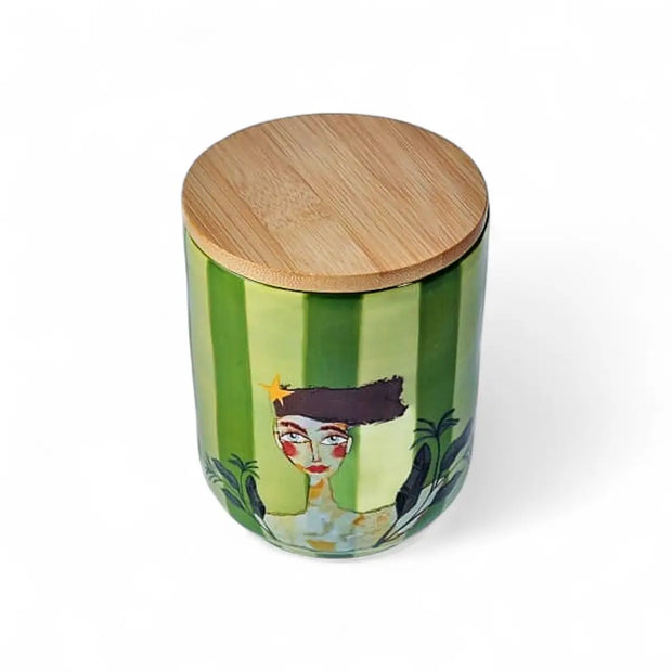 Olivia Princess Canister Small Green