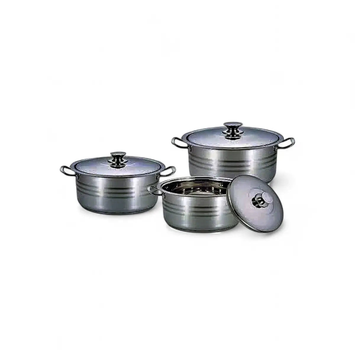 Rolux 6pc Stainless Steel Cookware Set